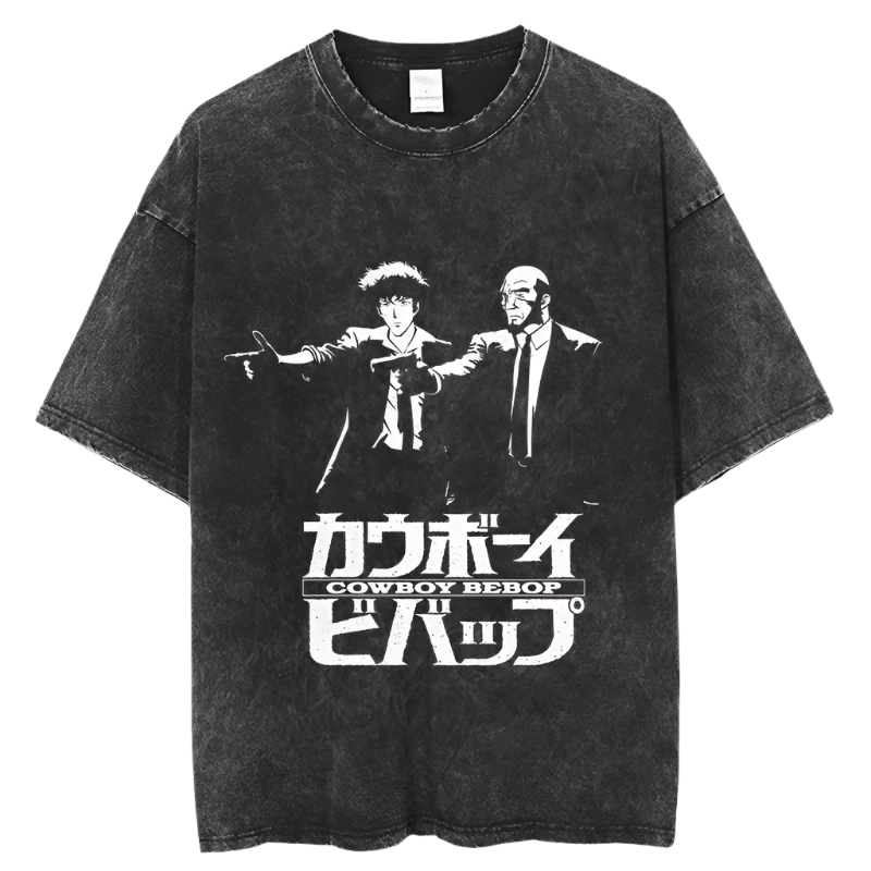 Cowboy Bebop - Spike and Jet Vintage Oversized T Shirt