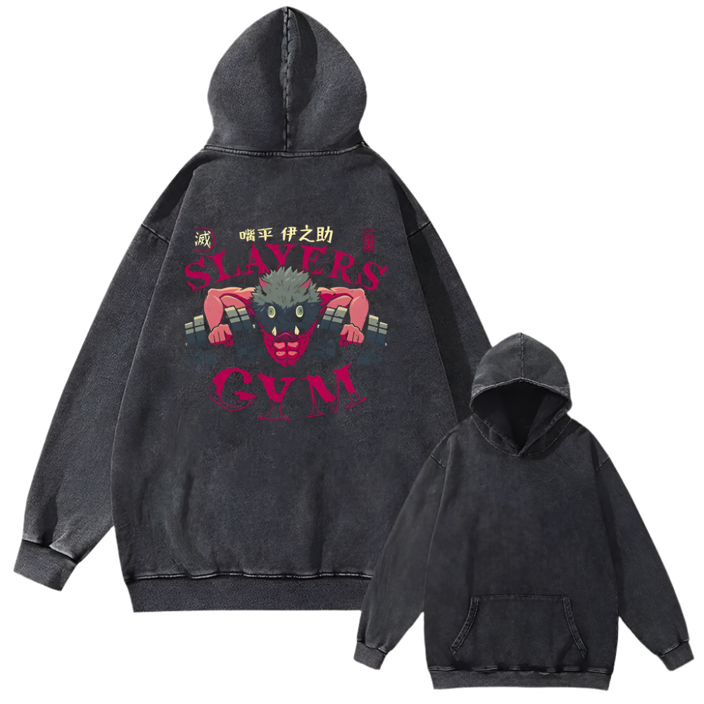 Demon Slayer - Inosuke Hashibira GYM Vintage Hoodie