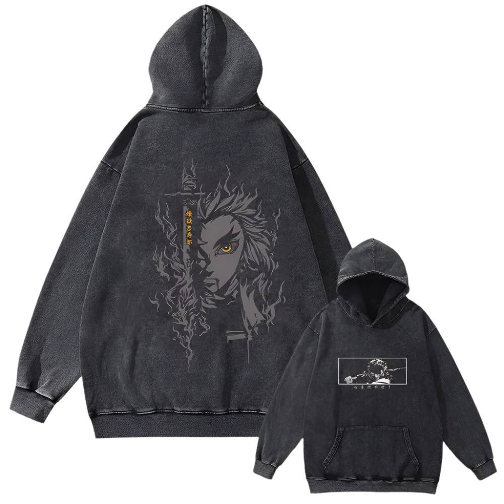 Demon Slayer - Kyojuro Rengoku Vintage Hoodie