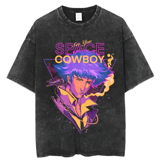 Cowboy Bebop - Spike Spiegel Vintage Oversized T Shirt