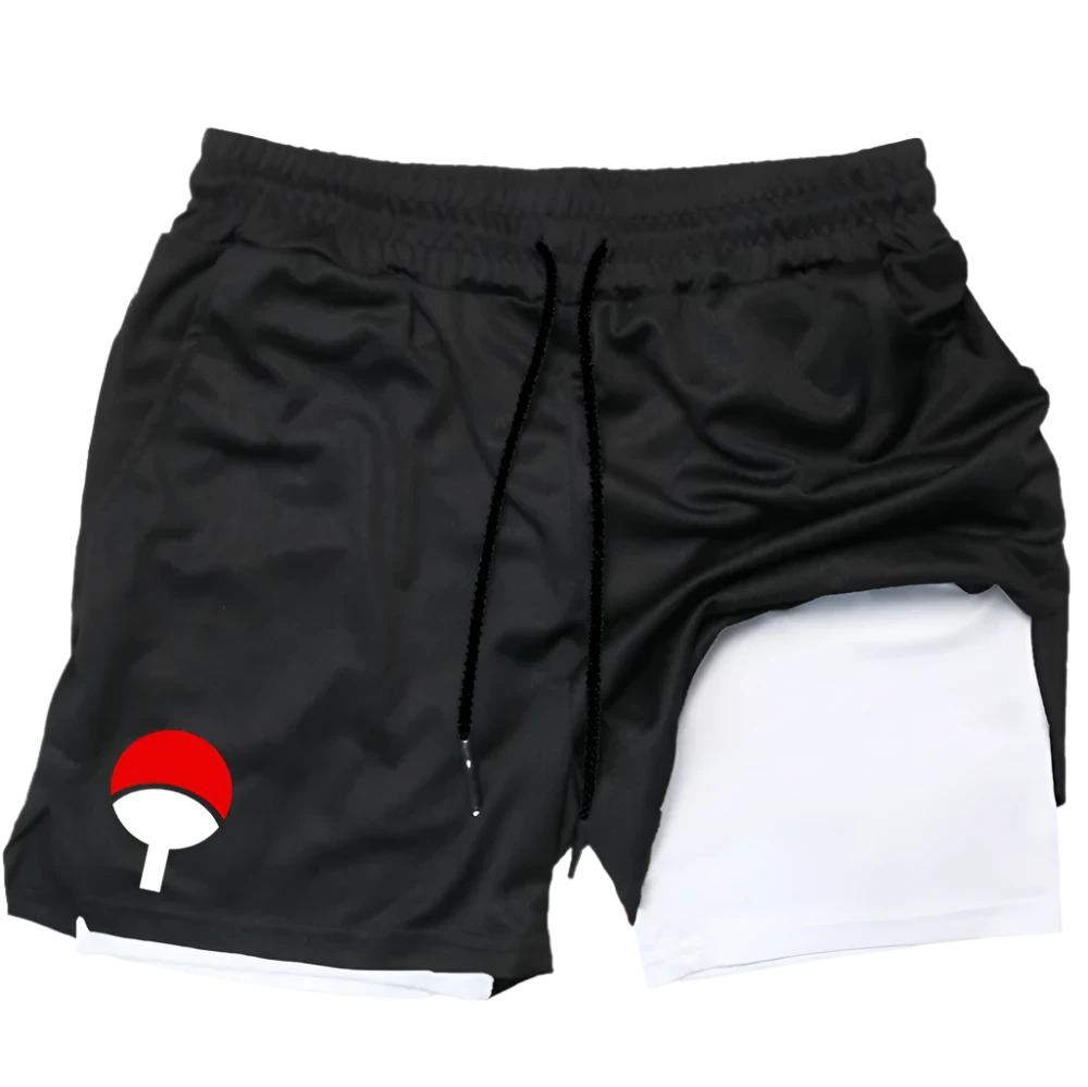 Naruto Shippuden - Uchiha Clan Symbol Gym Shorts