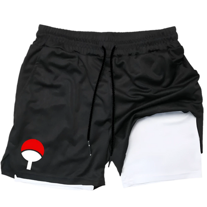 Naruto Shippuden - Uchiha Clan Symbol Gym Shorts