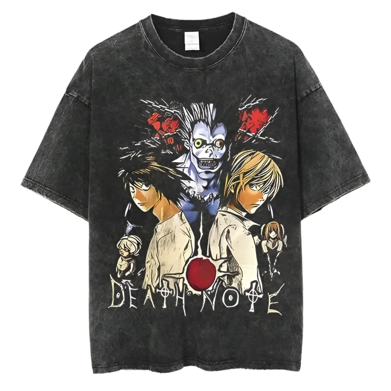 Death Note - L, Ryuk and Light Vintage Oversized T-shirt