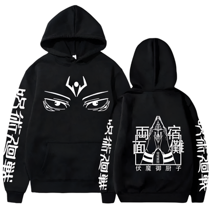 Jujutsu Kaisen Sukuna Eyes Hoodie