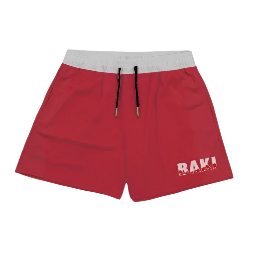 Baki The Grappler - Hanma Baki Red Shorts