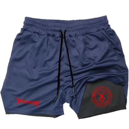 Berserk - Gym Shorts (Red print)