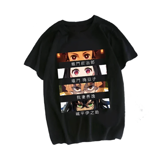 Demon Slayer Tanjiro, Nezuko, Zenitsu, Inosuke Eyes-only T-Shirt