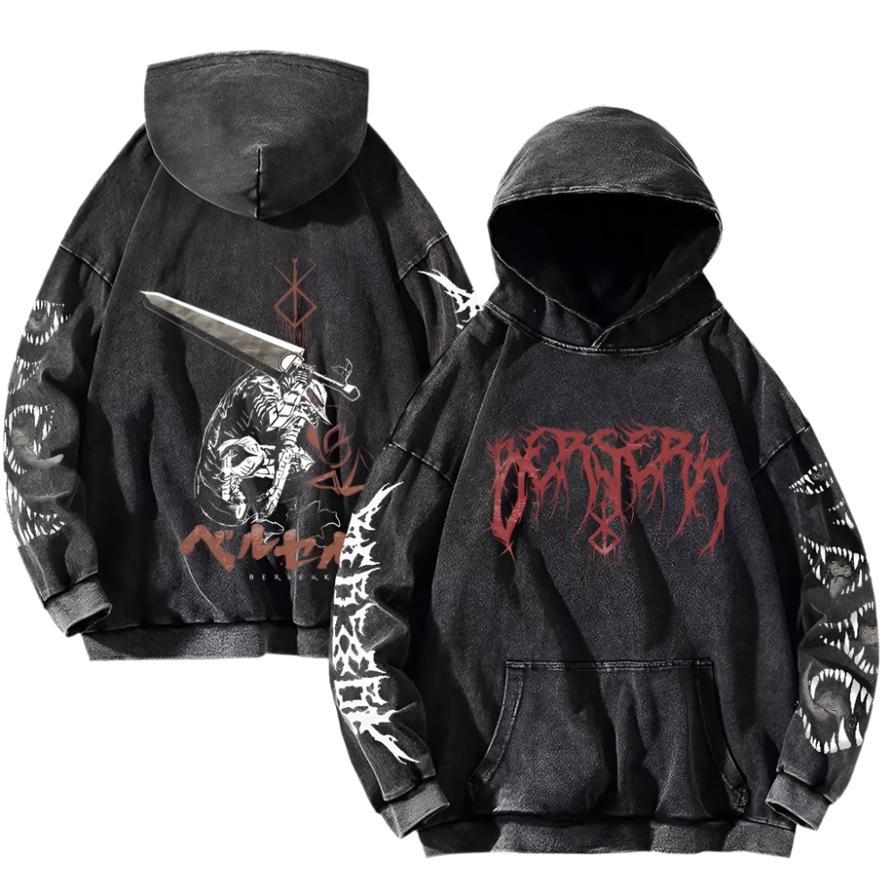 Berserk Guts Dragon Slayer Vintage Hoodie