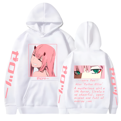 Darling In The Franxx Zero Two smile Hoodie