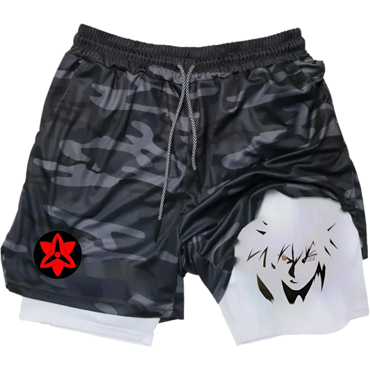 Naruto Shippuden - Sasuke Uchiha Gym Shorts