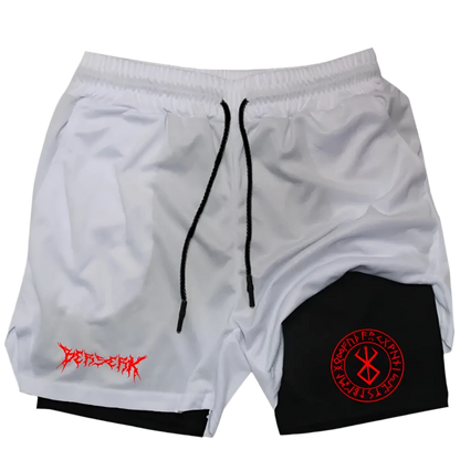 Berserk - Gym Shorts (Red print)