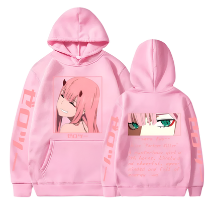 Darling In The Franxx Zero Two smile Hoodie