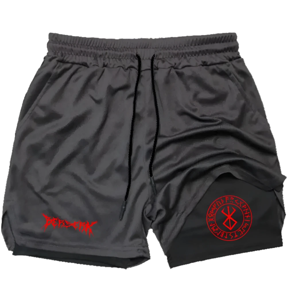 Berserk - Gym Shorts (Red print)