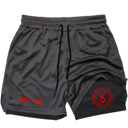 Berserk - Gym Shorts (Red print)