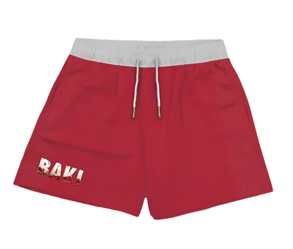 Baki The Grappler - Hanma Baki Red Shorts