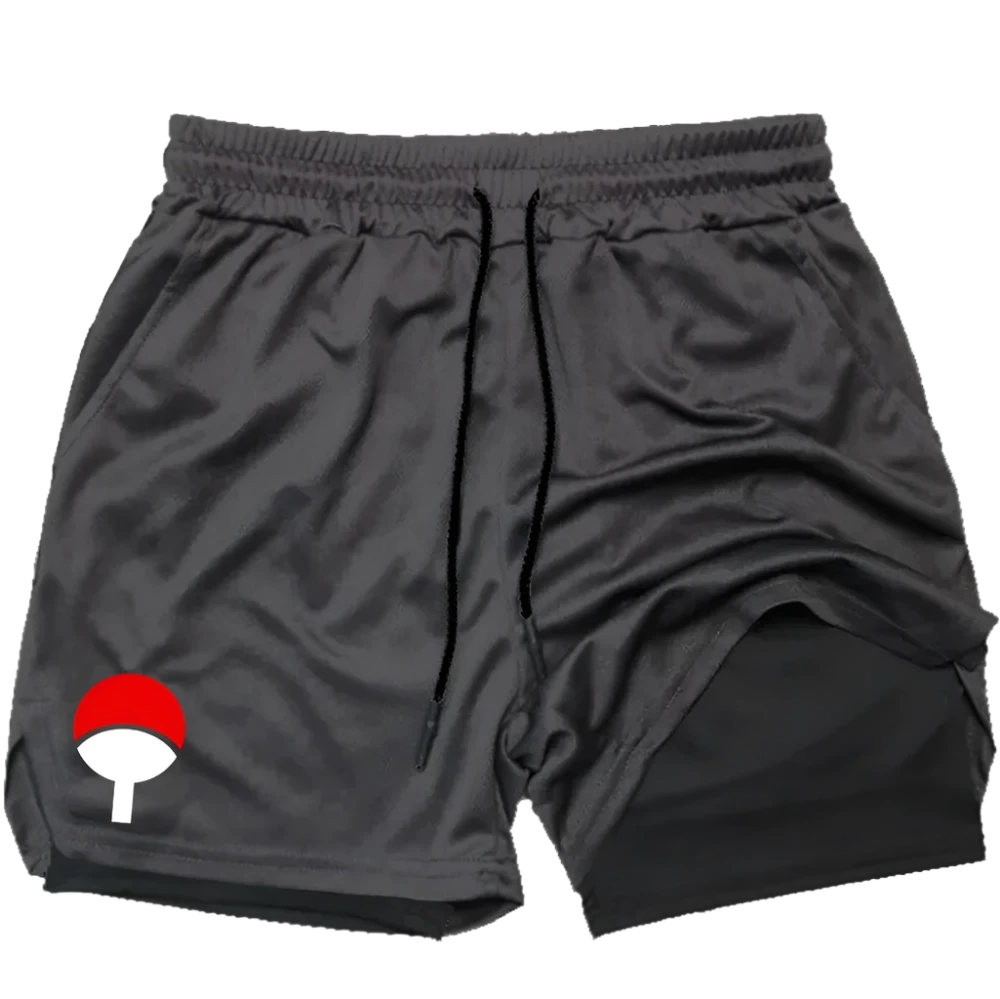 Naruto Shippuden - Uchiha Clan Symbol Gym Shorts