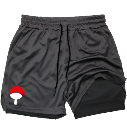 Naruto Shippuden - Uchiha Clan Symbol Gym Shorts