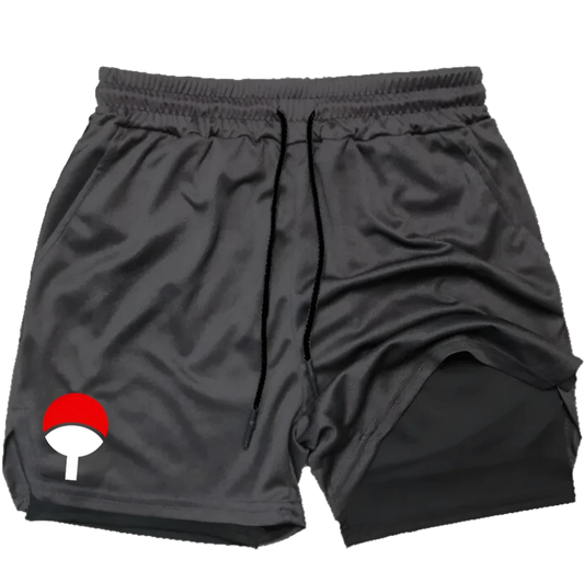 Naruto Shippuden - Uchiha Clan Symbol Gym Shorts