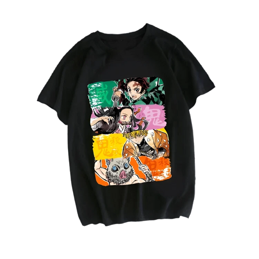 Demon Slayer Tanjiro+Nezuko+Zenitsu+Inosuke T-Shirt