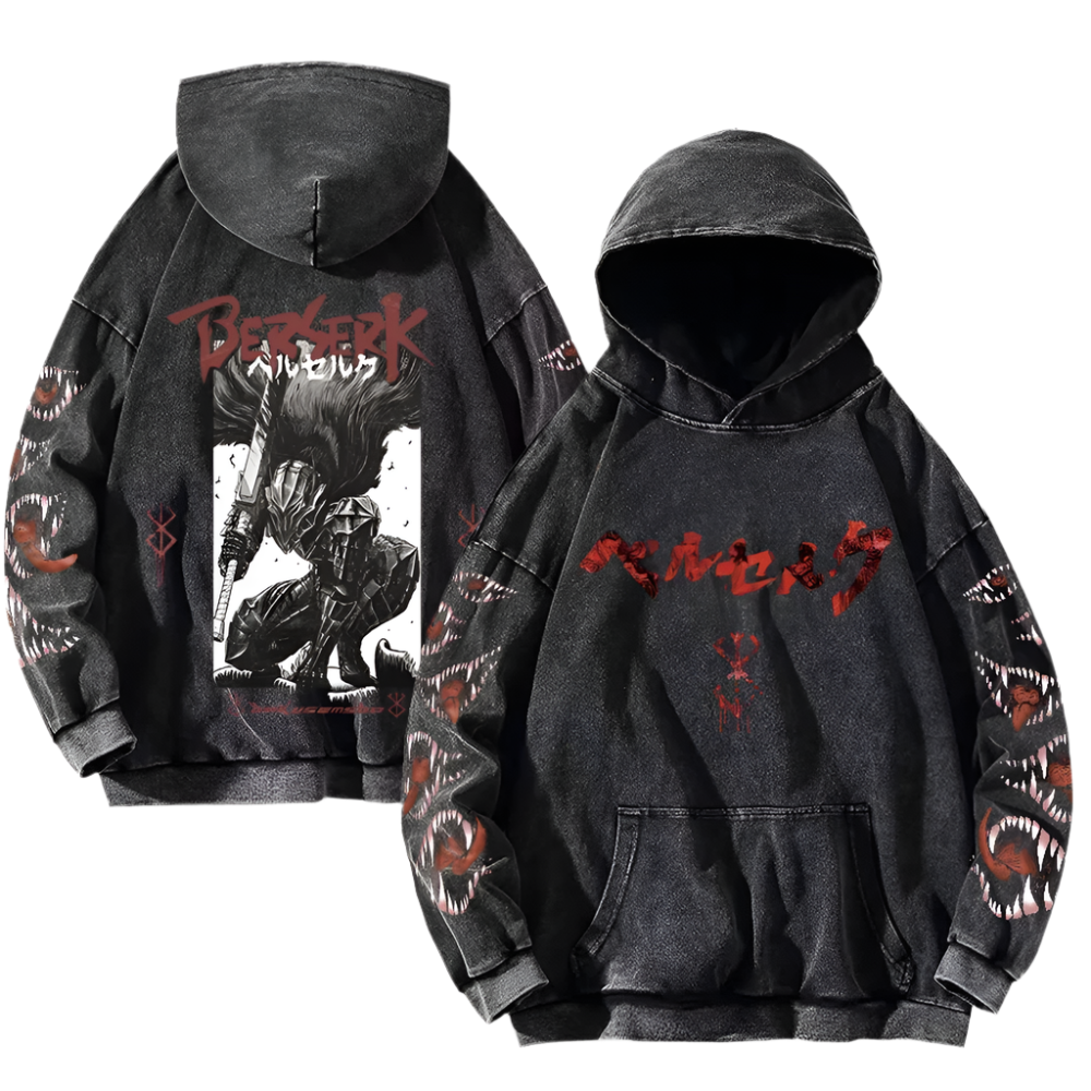 Berserk Berserker Guts Vintage Hoodie