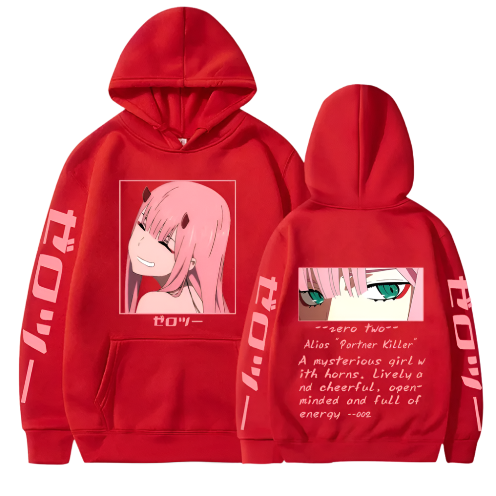 Darling In The Franxx Zero Two smile Hoodie