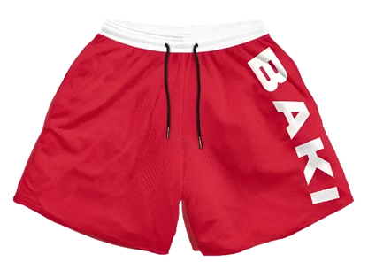 Baki The Grappler - Hanma Baki Red Shorts