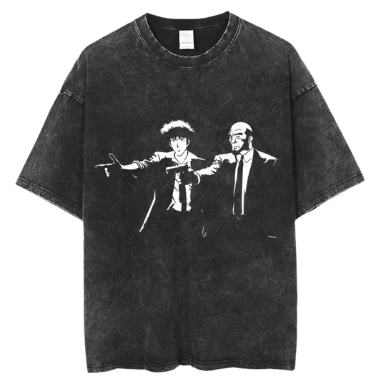 Cowboy Bebop - Spike and Jet Vintage Oversized T Shirt