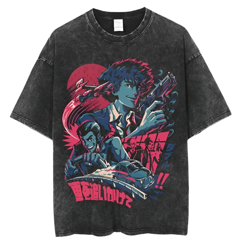 Lupin III vs. Cowboy Bebop - Lupin and Spike Vintage Oversized T Shirt