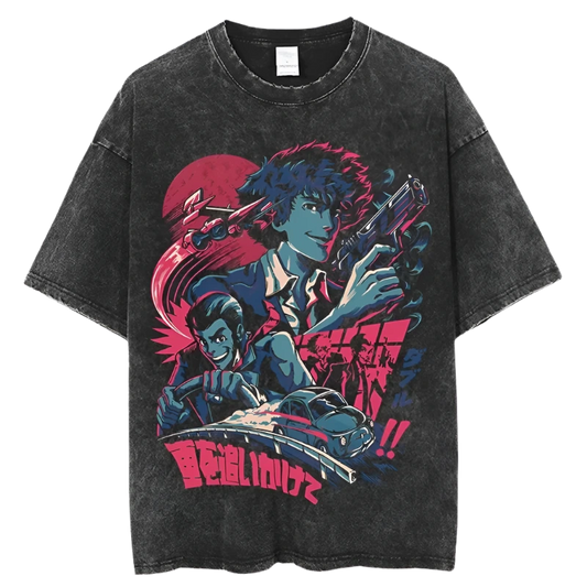 Lupin III vs. Cowboy Bebop - Lupin and Spike Vintage Oversized T Shirt