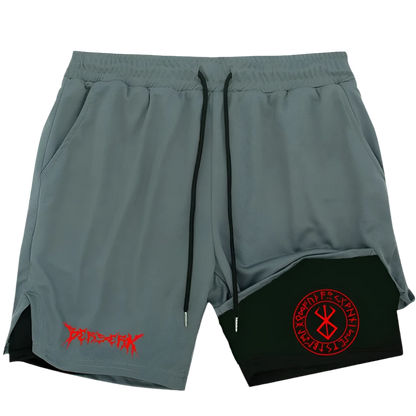 Berserk - Gym Shorts (Red print)