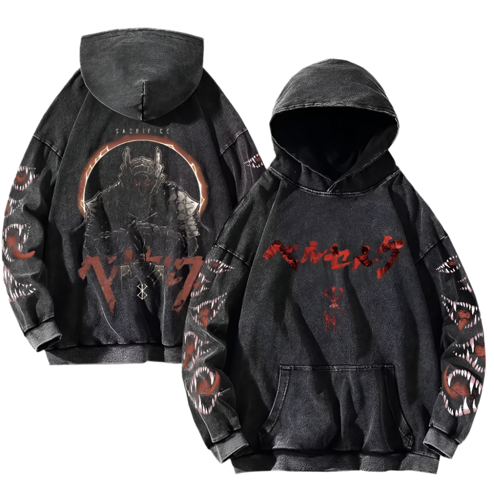 Berserk Eclipse Guts Vintage Hoodie