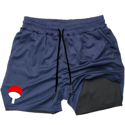 Naruto Shippuden - Uchiha Clan Symbol Gym Shorts