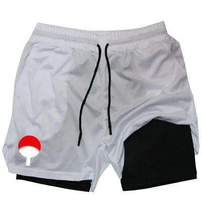 Naruto Shippuden - Uchiha Clan Symbol Gym Shorts