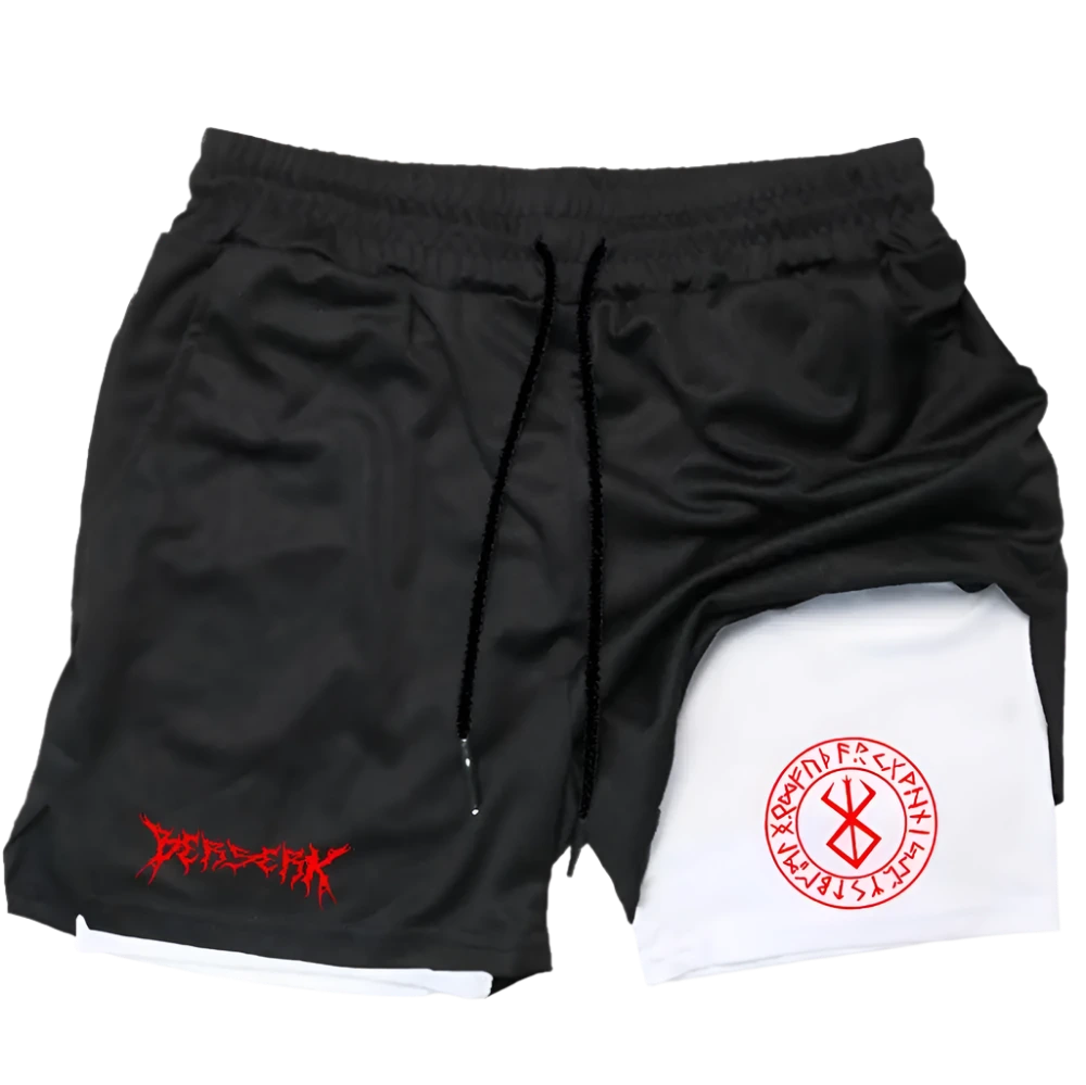 Berserk - Gym Shorts (Red print)