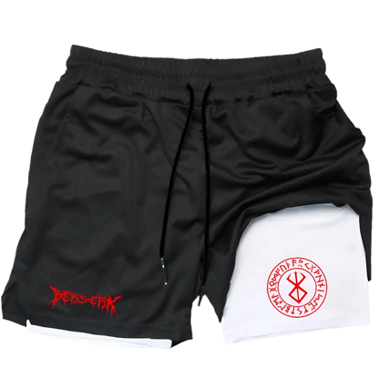 Berserk - Gym Shorts (Red print)