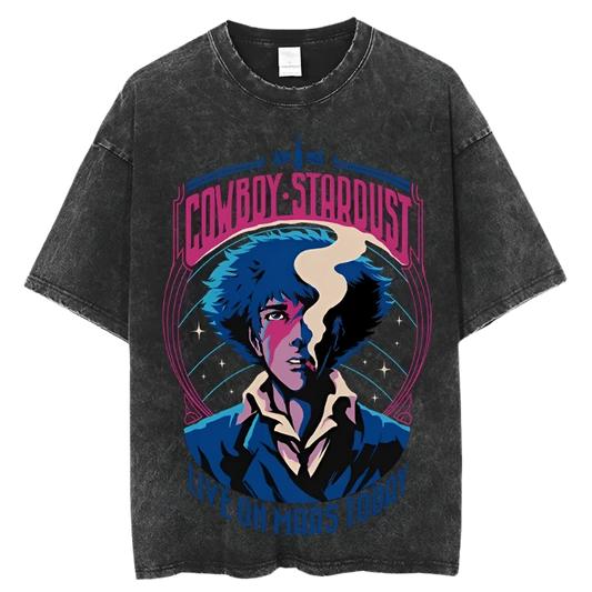 Cowboy Bebop - Spike Spiegel Vintage Oversized T Shirt